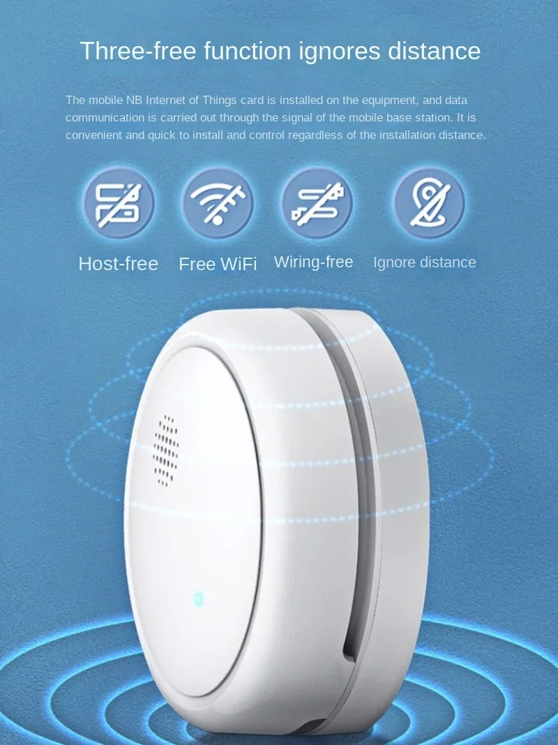 

intelligent alarm connected to mobile phone home fire wireless temperature detection network