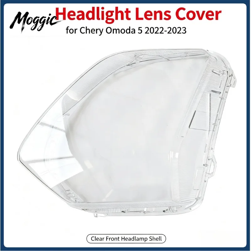 Moggic Front Headlight Lampshade Lens Cover For 2022 2023 Oumengda Left Right Side Replacement Clear Transparent Plastic