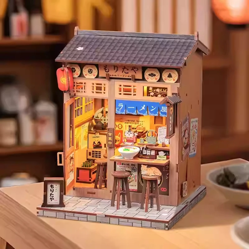 CUTEBEE DIY Book Nook Kit بيت الدمى الخشبي مع أضواء LED ثلاثية الأبعاد رف الكتب السحري إدراج لعرض ديكور المكتب المنزلي