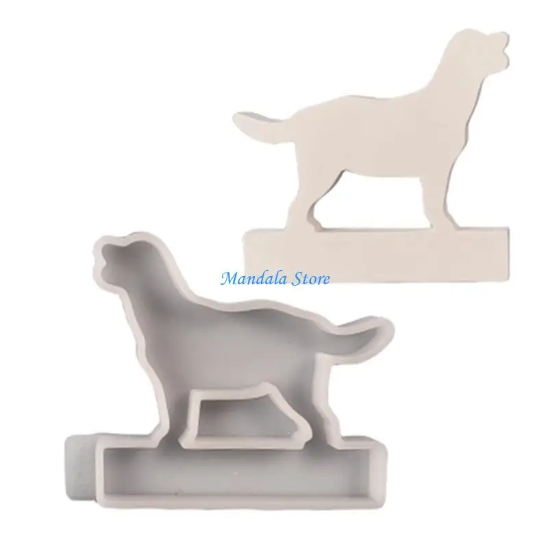

U2JC Cats Resin Molds Dog Silicones Molds for Making Tealight Holder Decorations Holiday Gift Room Decorations DIY Craft