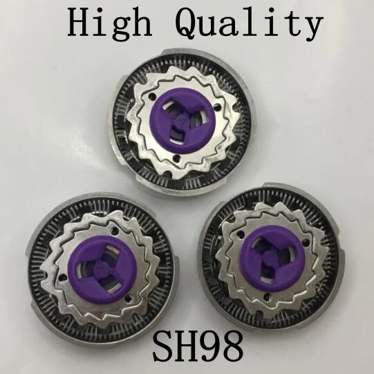 3Pcs SH98 Replacement Head S9000  SH98/51 SH98/52 razor blade for Norelco  Philips Shaver S9985 SP9860 SP9863  SP9880 SP9862