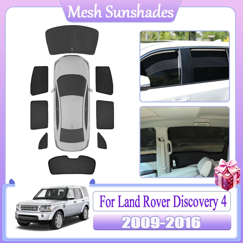 

Солнцезащитный козырек для Land Rover Discovery 4 LR4 2009-2016, магнитные сетчатые козырьки на лобовое стекло, солнцезащитные шторки, защитные экраны, аксессуары