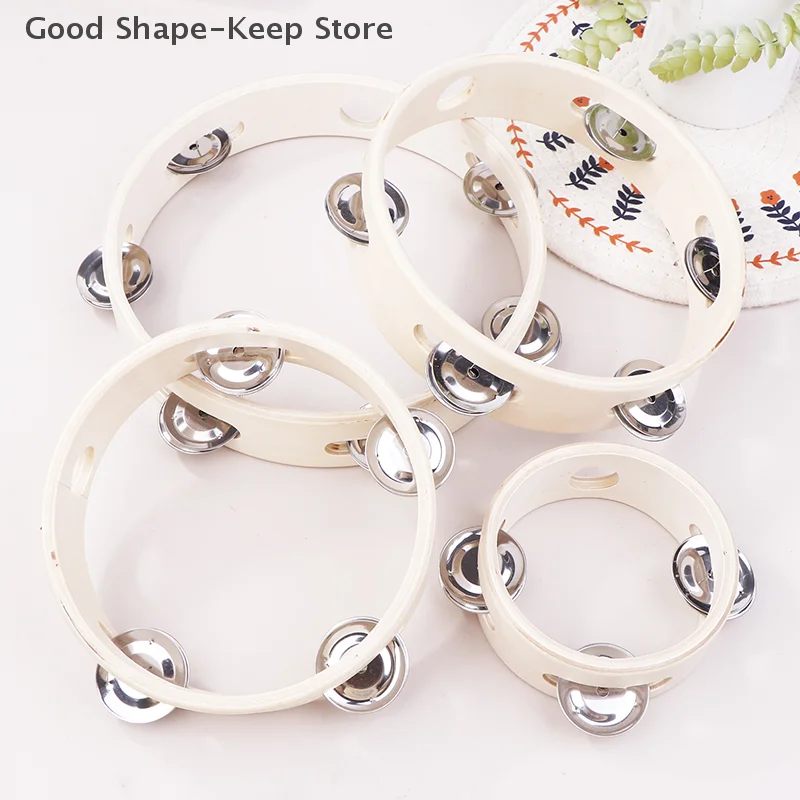 4/6/7/8 Zoll Handtrommeln Lernspielzeug Hand Holz Headless Tamburin Percussion Orff Musikinstrumente für Kinder