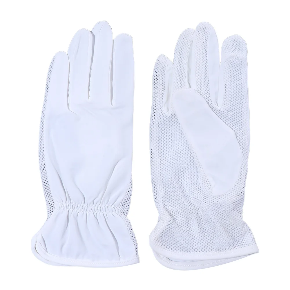 أزياء القيادة المضادة للأشعة فوق البنفسجية الصيف شبكة تنفس قفازات واقية من الشمس شاشة تعمل باللمس القيادة قفازات القفازات