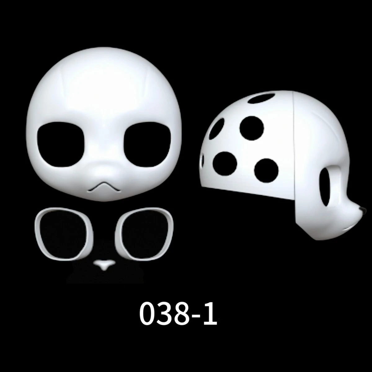 Kemono Base Mask Feline and canine Based Head Mask Universal Cold Face Cute Animal Outfit Skull Cute Cosplay Accessories view 3