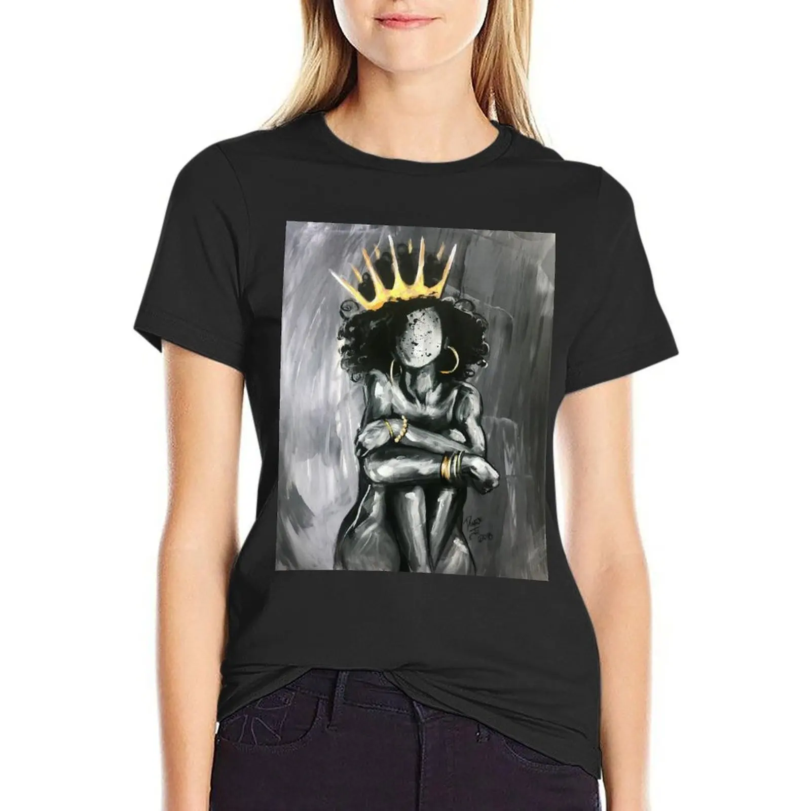 Naturally Queen IX T-Shirt female aesthetic clothes hippie clothes t shirts for Women