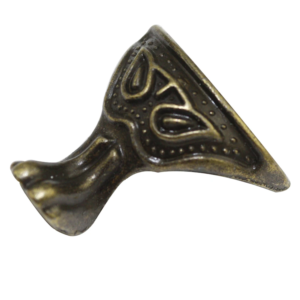 

20pcs 28X27Mm Furniture Legs Corner Brackets Sturdy Zinc Alloy Sofa Support Legs For Beds Chairs Boxes Dark Green Beast Face