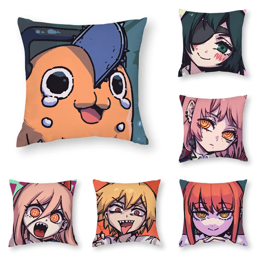

Hot C-Chainsaw Mans Pillow Case 3D Print Polyester Fiber 45*45 cm Home Sofa Throw Pillow Cover Decoration Festival Gift