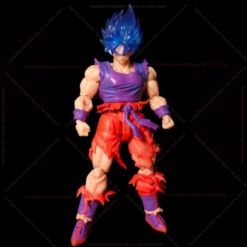 

[Ship Within 24 Hours] E&C Dragon Ball SHF Kaio Fist Blue World Son Goku 3.0 Body 1/12 Action Figure Anime Character Figure