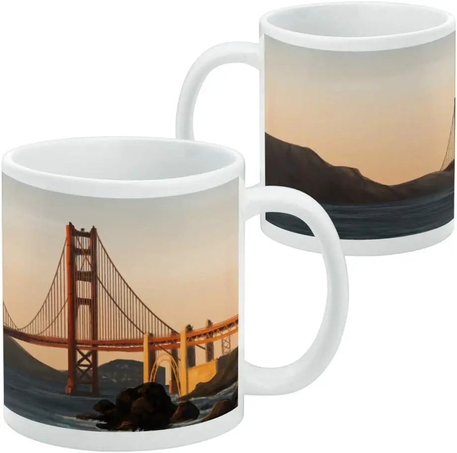 GRAPHICS & MORE Golden Gate Bridge San Francisco Ceramic Coffee Mug, Novelty Gift Mugs for Coffee, Tea and Hot Drinks, 11oz,