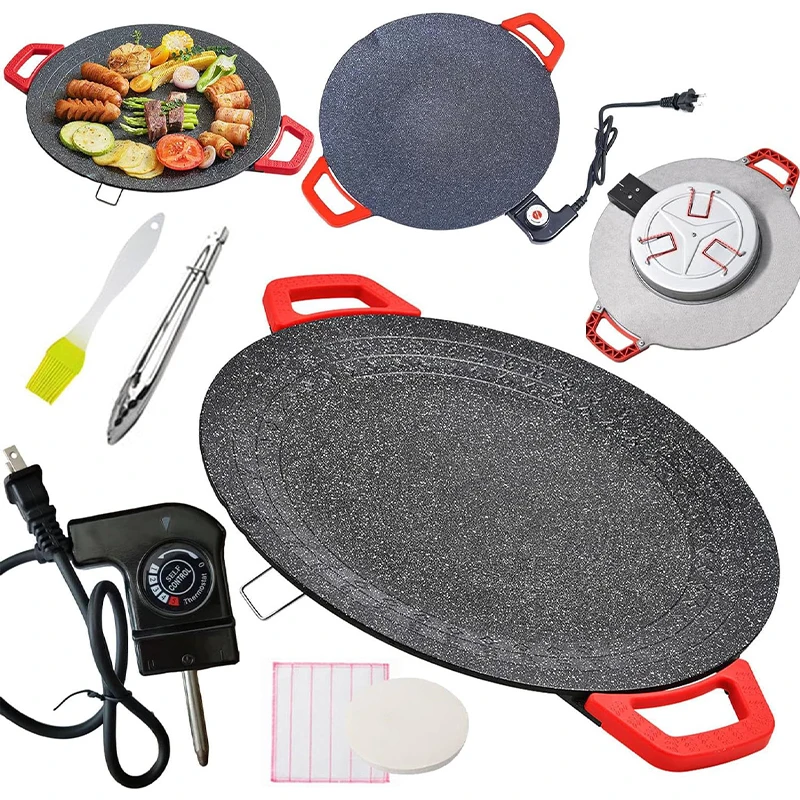 

control thermostat Commercial mini electric frying pan Induction pan Socket Aluminum non-stick frying pan Non-stick