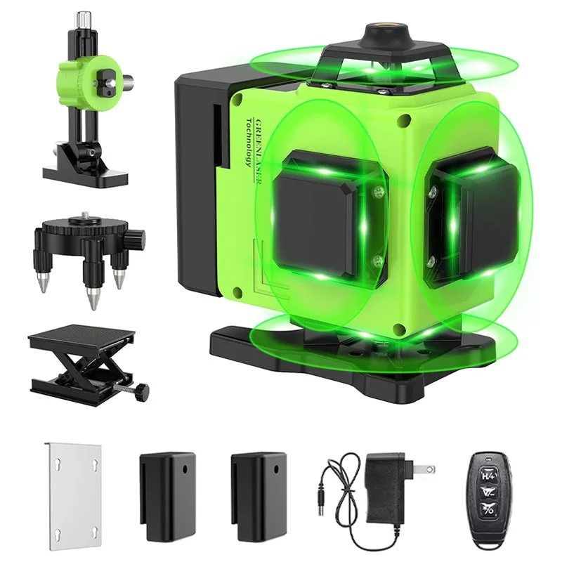 Infrared laser level, small size, 16-line, 12-line, high precision, strong light, automatic leveling