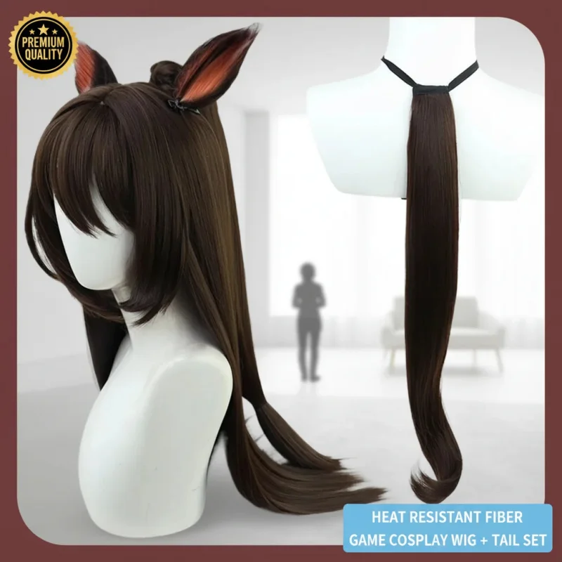 ▶❤Symboli Rudolf Cosplay Wig Uma Musume Pretty Derby Heat Resistant Synthetic Hair Wig with Cap❤◀ view 2