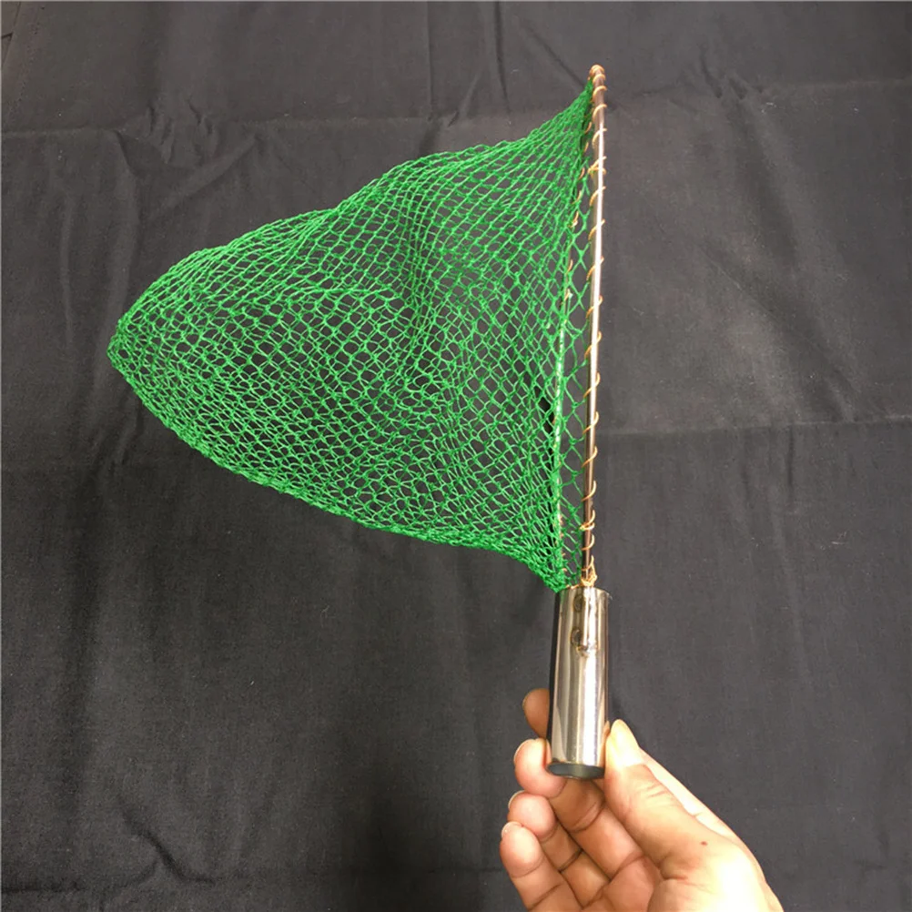 1 قطعة 25 سنتيمتر الفولاذ الهبوط ل اليد تراجع بحيرة تيار والعتاد اليد الصيد معدات الصيد صافي تراجع صافي #5