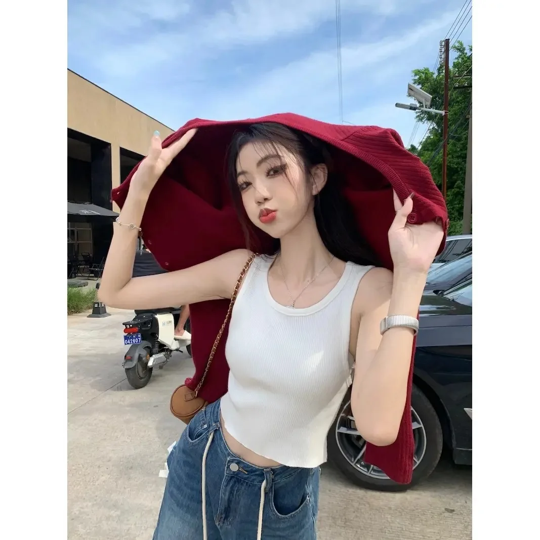 النمط الأمريكي حار كم طويل محبوك سترة مفتوحة سترة الخريف إلكتروني التطريز ملابس خارجية قصيرة أعلى جودة TikTok تاوباو #2