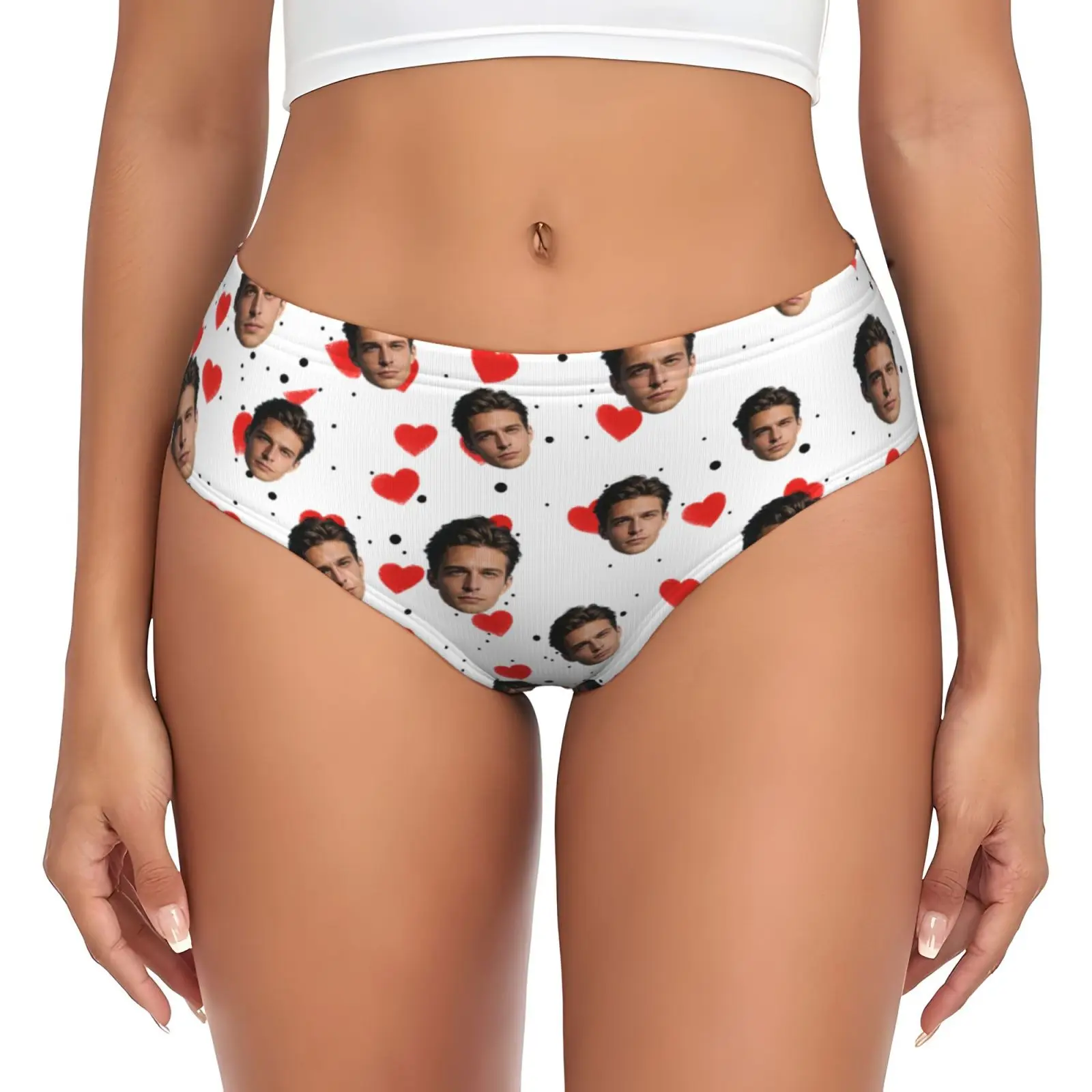 Customized Personalized Facial Photo Lingerie for Women Valentine's Day Gift Lingerie Breathable and Comfortable image 3