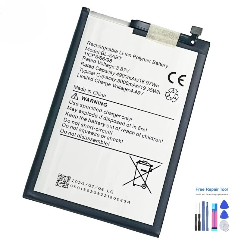 high quality Replacement Battery For Tecno BL-5ABT 1ICP5/66/98 3.87V 4900mAh