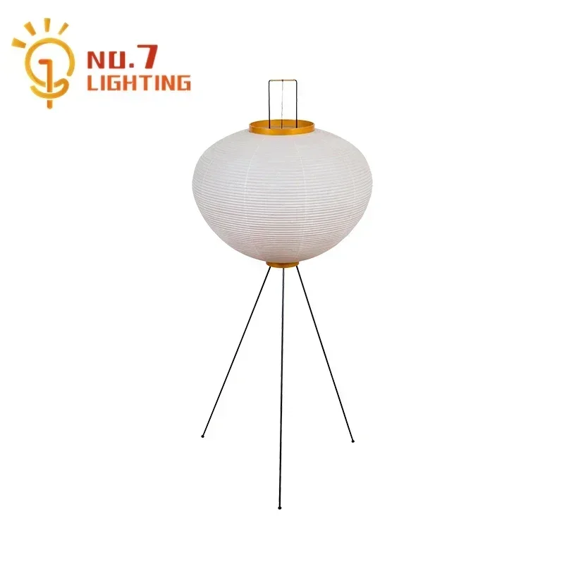 Imagem -04 - Wabi-sabi Akari Noguchi Yong Lâmpada de Mesa Led Designer Rice Paper Iluminação Interior Art Decor Home Living Room Sofá Cabeceira E27