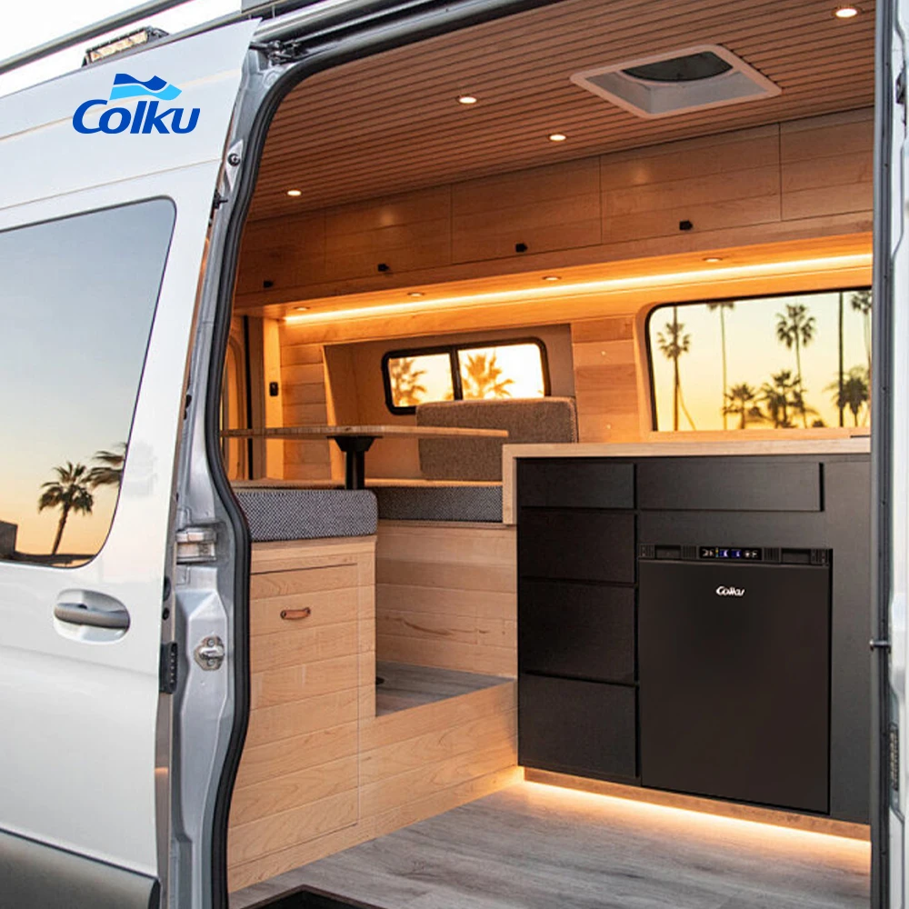 

Durable 42.6L Dual Zone Car Refrigerator 12V Built-In Upright Rv Camping Freezer for Adventure