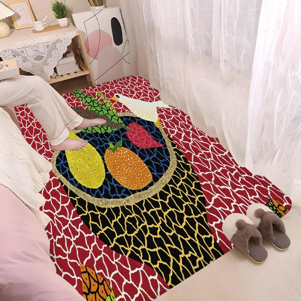 Yellow Dots Yayoi Kusama Floor Mat Bathroom Mat Kids Room Bedroom Decoration Balcony Anti-Slip Doormat Living Room Welcome Rug