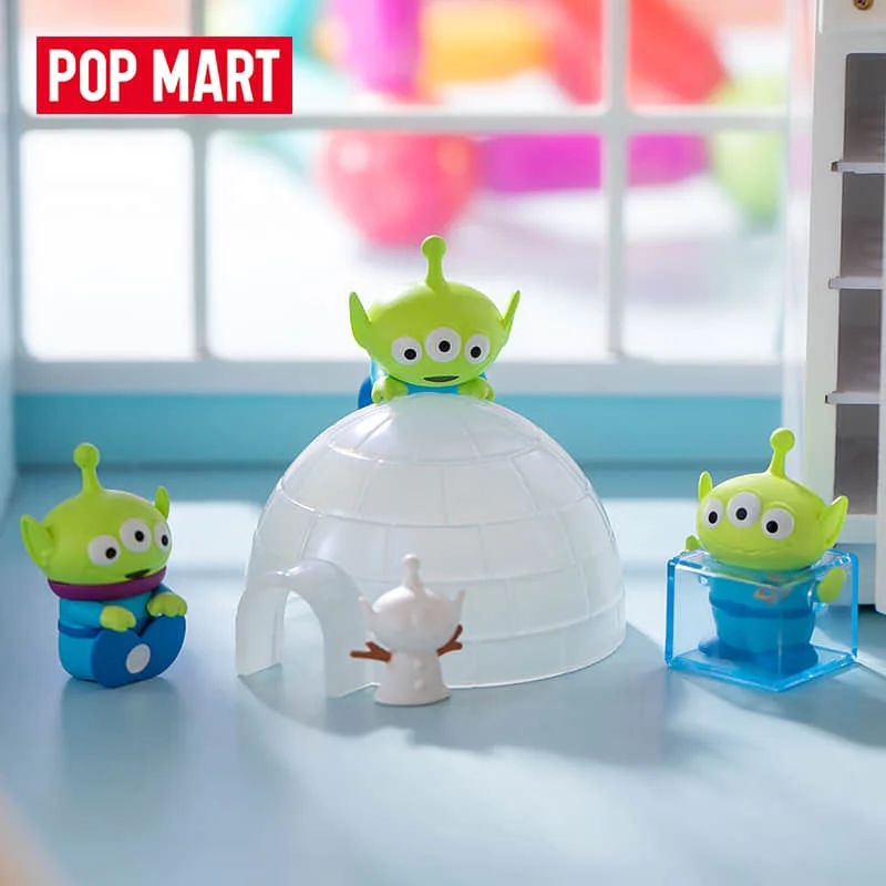 

Popmart Pixar, три глаза, натуральная слепая коробка, загадочная коробка, сумка для догадок, игрушки, кукла, милая аниме-фигурка, настольная