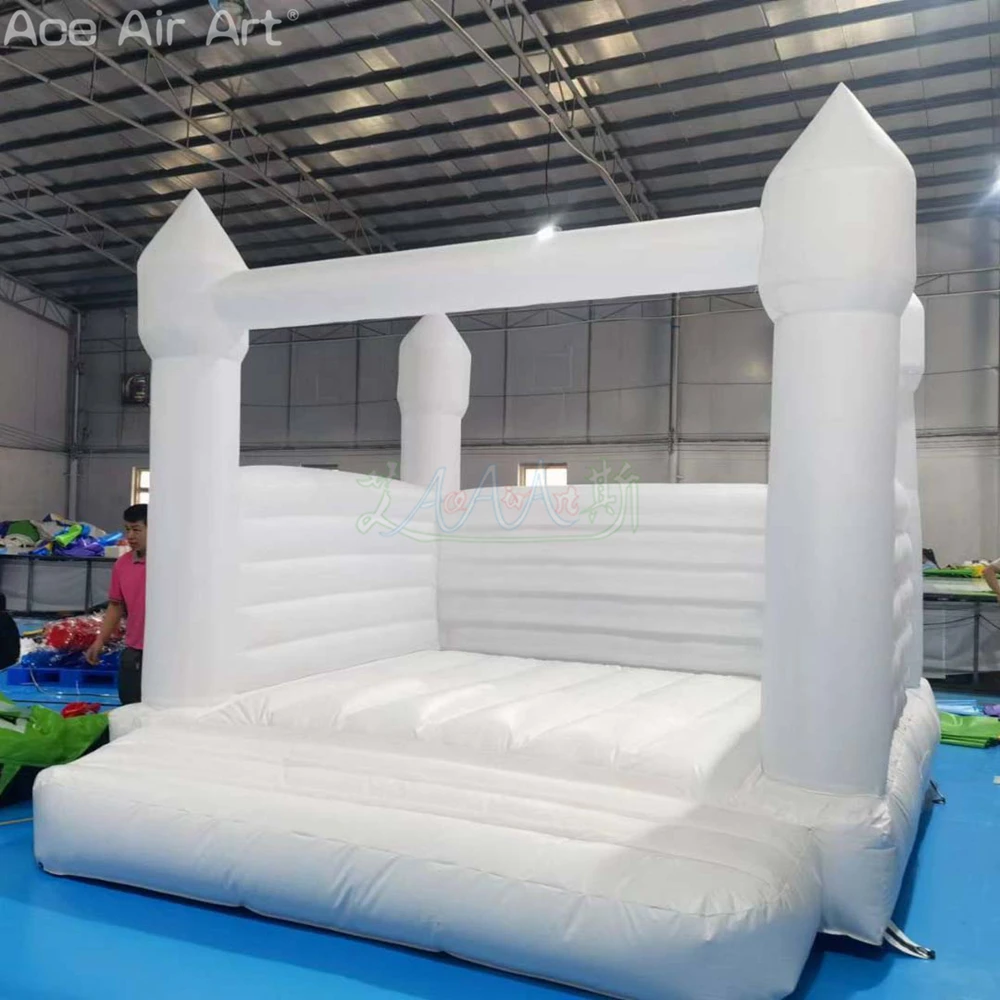 2025 Hot Sale Customized Commercial White Inflatable Wedding Bounce House  For Open Field Activities Made In China