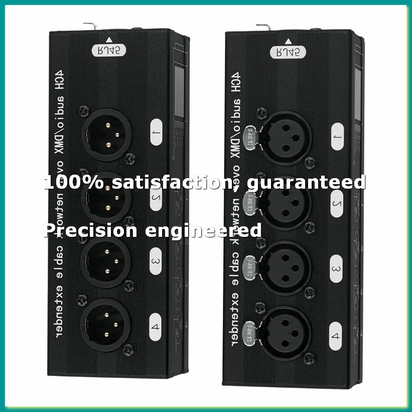 

Пара 4-канальных XLR/аудио-удлинителей RJ45 Ethernet, трансиверы XLR-удлинителей для живых выступлений, студий звукозаписи - A86Z