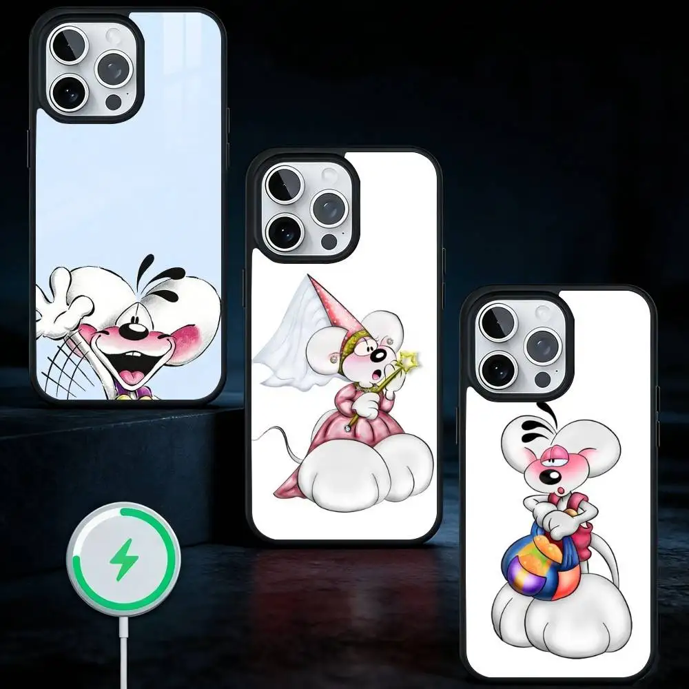 

Cartoon cute D-Diddl Phone Case For iPhone17,16,15,14,13 Plus,Pro Max Magnetic For Magsafe Wireless Charging