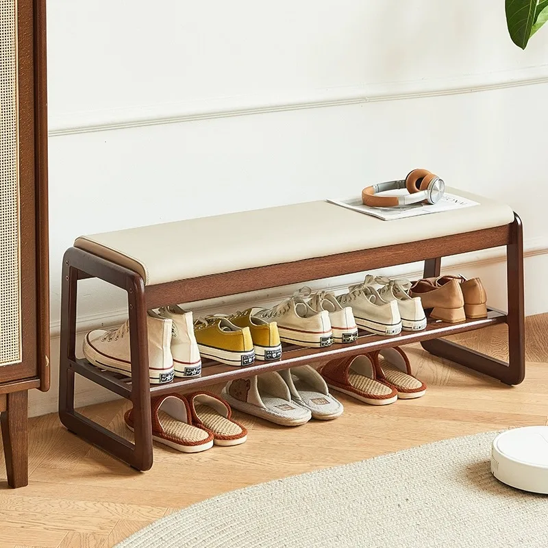 

Современный шкаф для обуви из цельного дерева, многослойный диван для прихожей, длинный табурет для обуви, шкаф для гостиной, мебель для дома, Zapatero FYSS