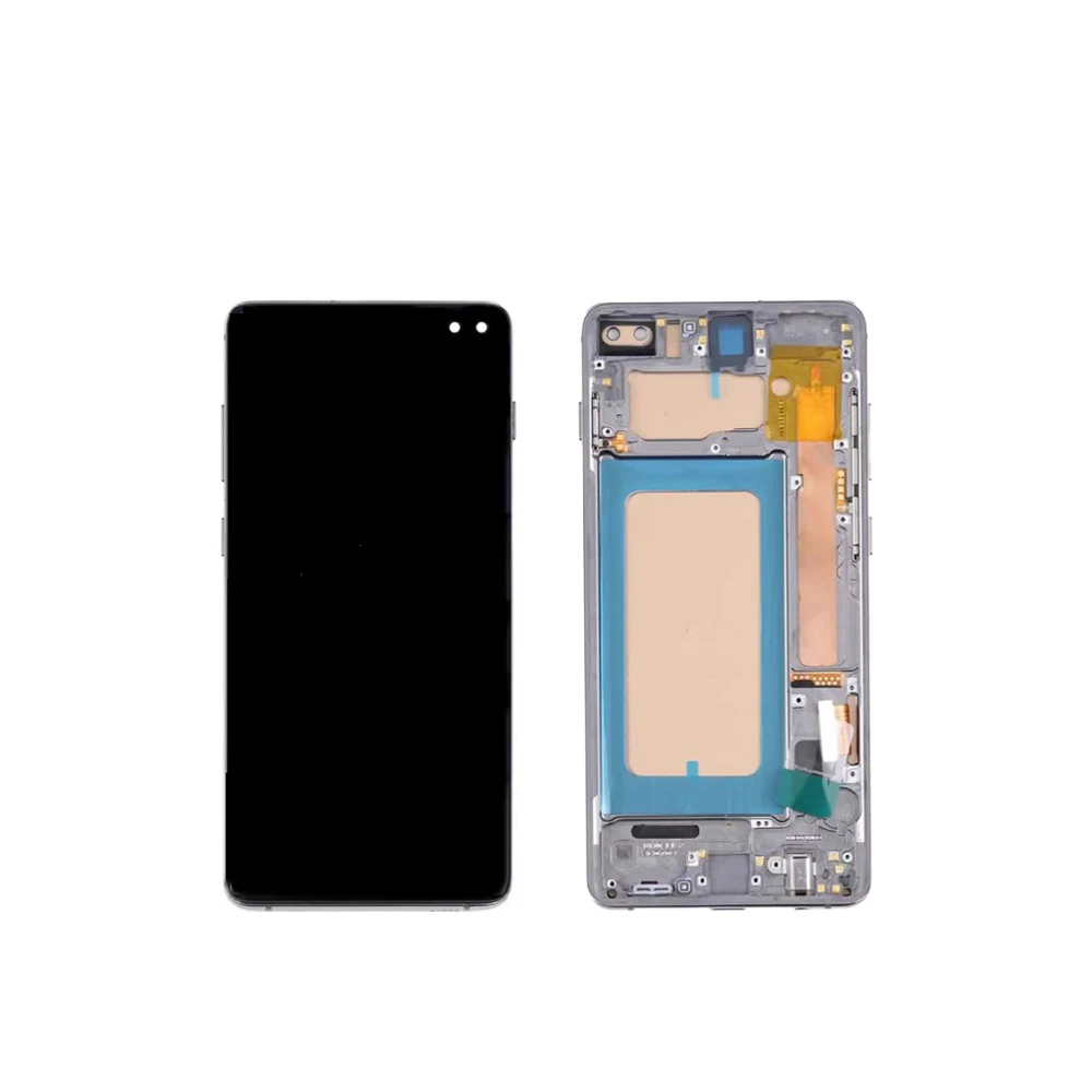  For Samsung S10 & S10+ G973/G975 TFT Screen Replacement LCD Display Touch Digitizer Assembly with Frame No Fingerprint