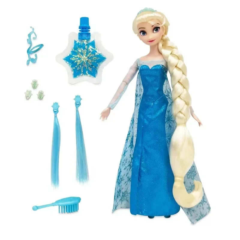 Diseny Cartoon Frozen 2 Elsa Anna Figure Princess Doll Toys BJD Joint Movable Simulation Doll Children Play House Toy Girl Gift