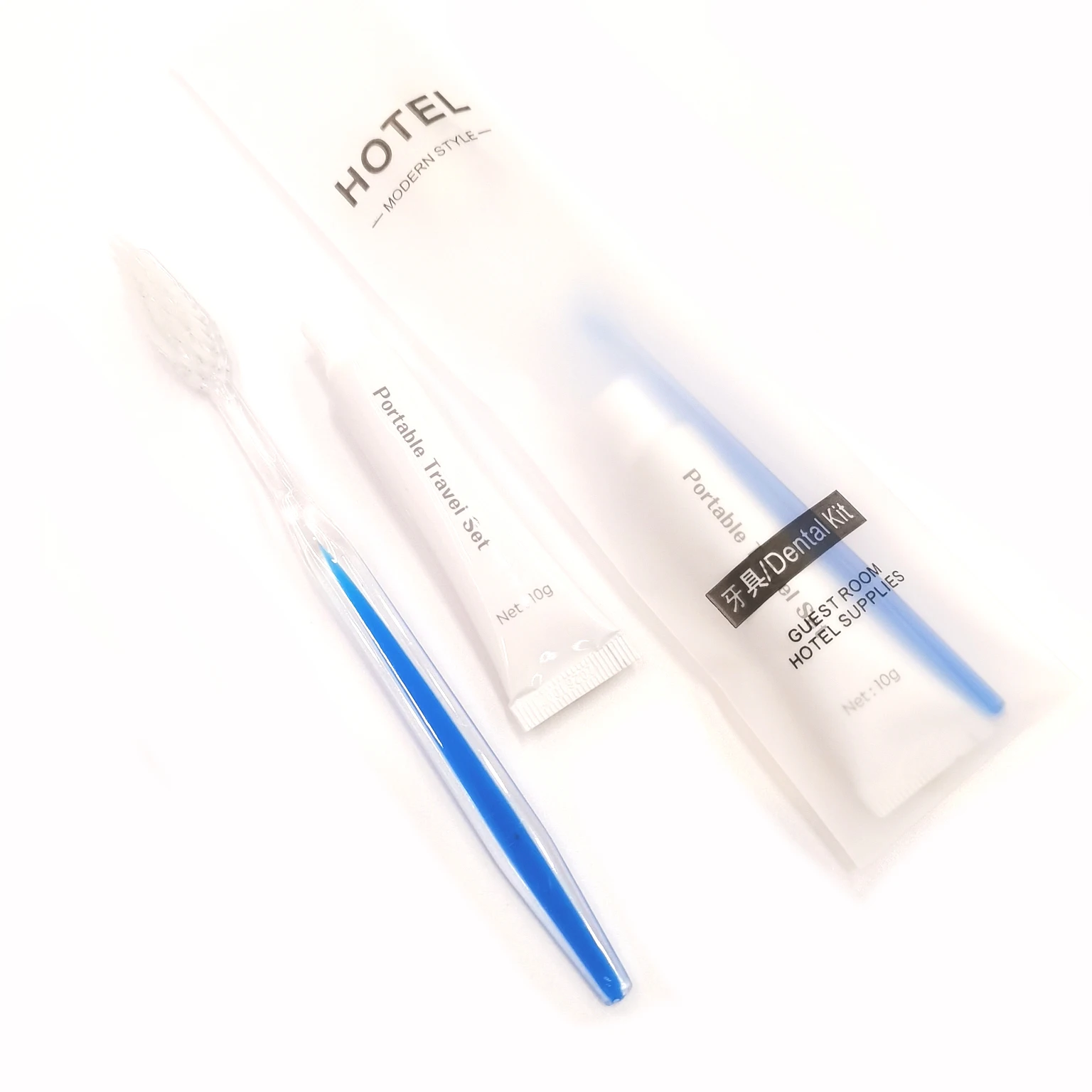 

Pack of 10,Disposable Toothbrush+10gram/0.35 o.z Toothpaste Dental Kit for Toiletery,Hotel,Traveling,Hiking,Party,Guests,Family