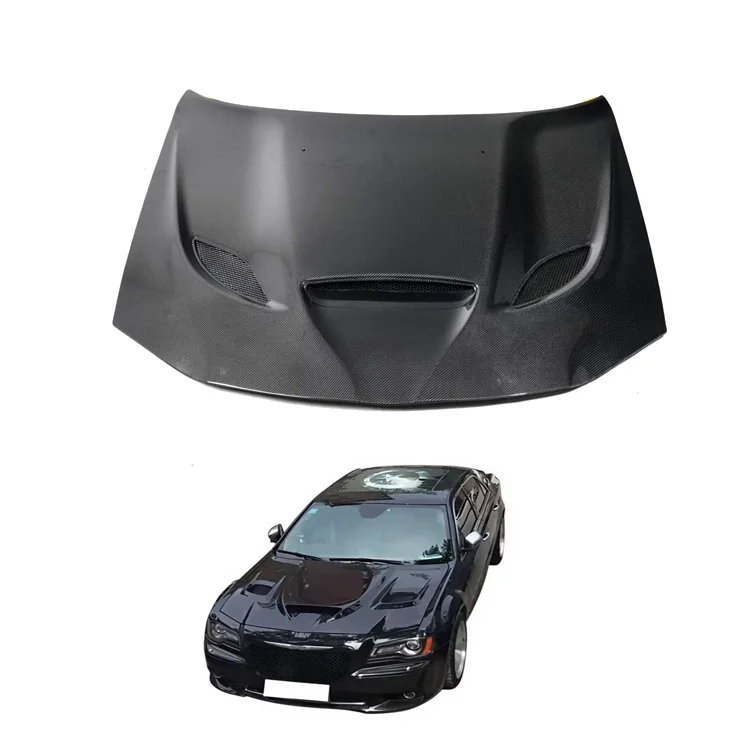 Car Accessories Engine Hoods Carbon Fiber Hood for dodge Chrysler 300c