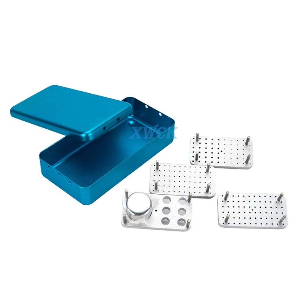 Dental Alloy Aluminum Bur Holder Autoclavable Sterilizer Box Disinfection For Dentist Equipment Tool Endo Box