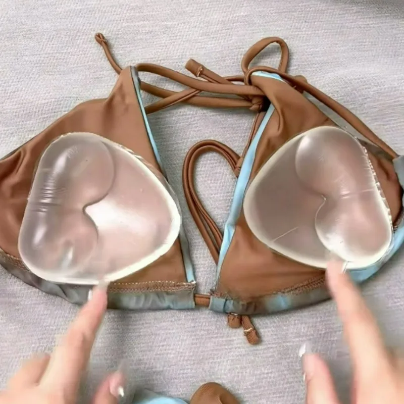 Women Push-Up Thicken Bikini Lnserts For Swimsuit Chest Pad Skin Color Enhancers Nipple Cover Tira Is Beautiful. image 2