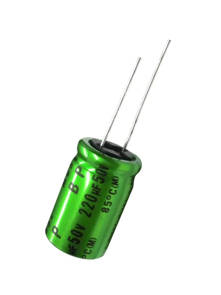 Nichicon 10 pièces 50V2.2UF MUSE ES BP condensateur Audio HiFi 1UF 2.2uF 3.3UF 4.7UF 10UF 22UF 33UF 47UF 100UF 220UF 330UF 50V vert