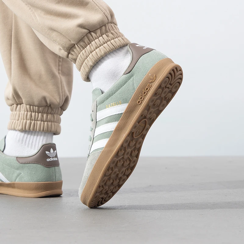 Adidas Originals Gazelle Indoor Men's Casual Shoes Retro Low-Top Sneakers Lightweight Breathable Casual Shoes Ji3526