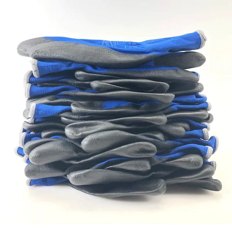 

12 Pairs Working Protective Glove Men Flexible Nylon or Polyester Safety Work Gloves Professional Safety Supplies