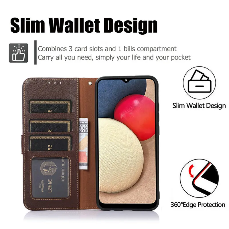 Realme 9i 8i Luxury Case Leather Business Anti-theft RFID Wallet Book Flip Cover For OPPO Realme 8 9 PRO PLUS Retro C21 GT 2 PRO