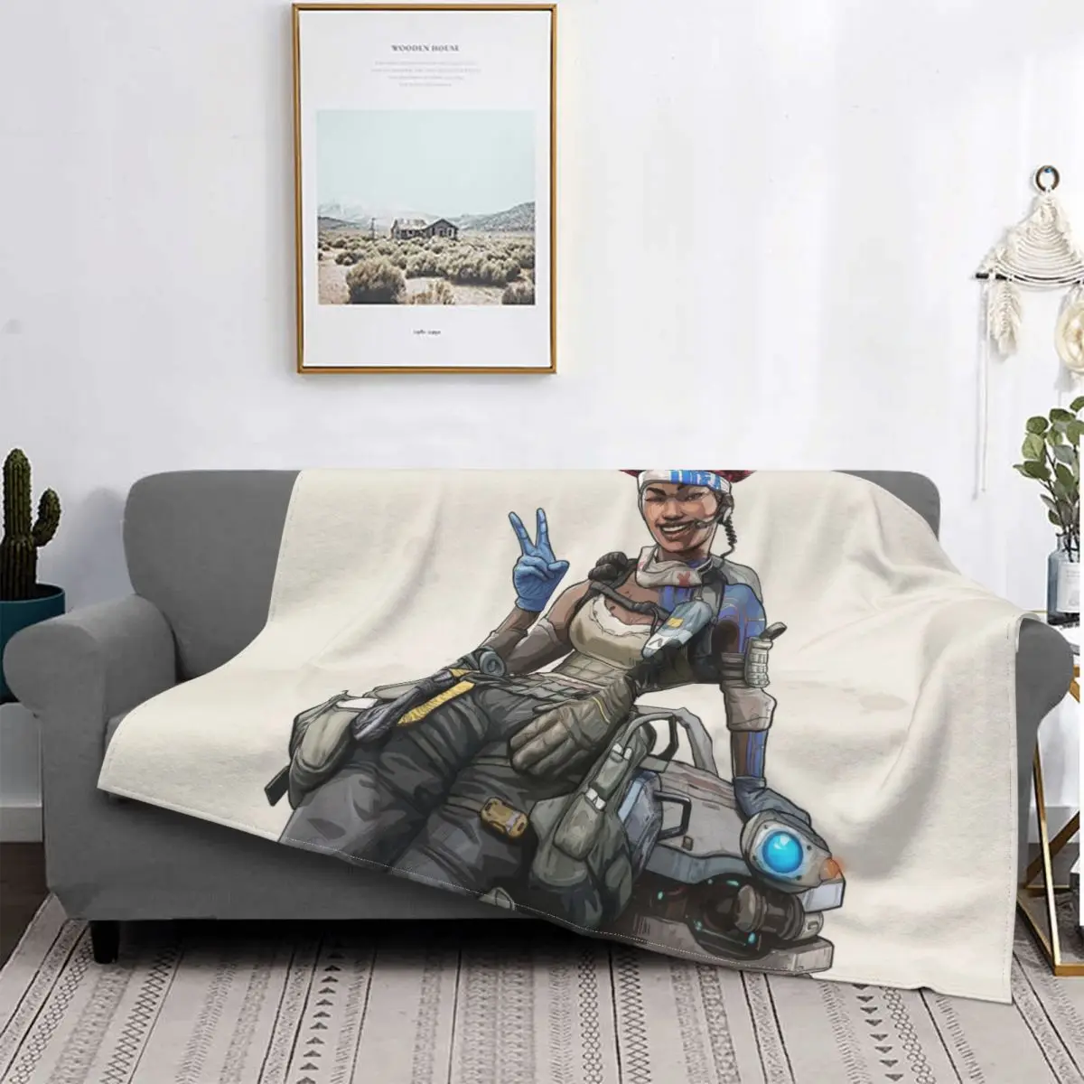 Lifeline Apex Legends Crypto Shooting Game Blanket Fleece Autumn/Winter Cute Super Warm Throw Blankets For home Plush Thin Quilt