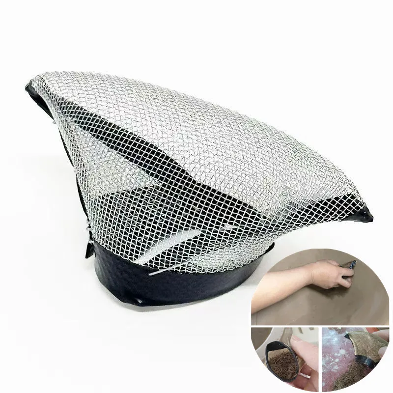 Handmade Ceramic Trimming Mesh Stainless Steel Wet Clay Scraping Tool Edge Guide Pottery Ribs for Precise Slip Casting Sculpting