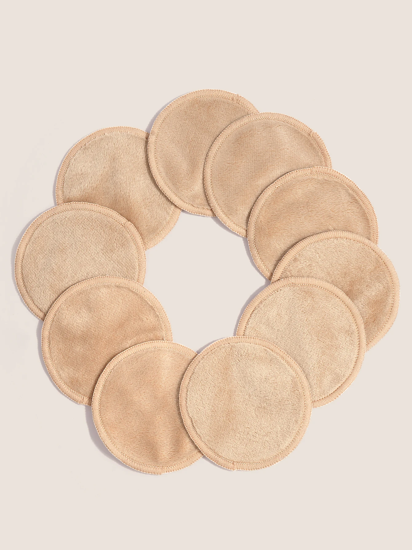 MAANGE 10PC Reusable Cotton Pads Makeup Remover Pads Washable Round Bamboo Makeup Pads Facial Skin-friendly Pads Makeup Tools