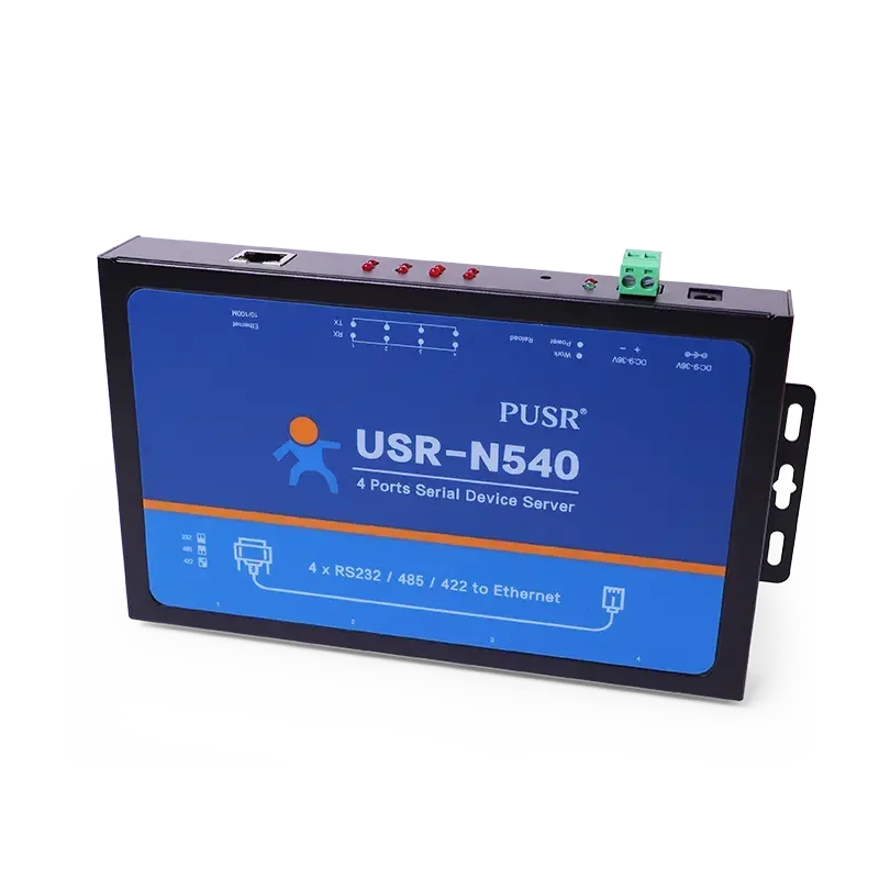 USR-N540 Modbus RTU to Modbus TCP 4 serial port rs232 to ethernet converter with SSL/TSL MQTT