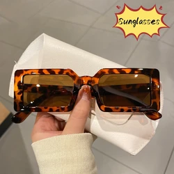 Neue Trend Sommer Im Freien Reise Sonnenschutz Brillen Frauen Männer Neue Vintage Rechteck Sonnenbrille UV400 Sonnenbrille Oculos De Sol