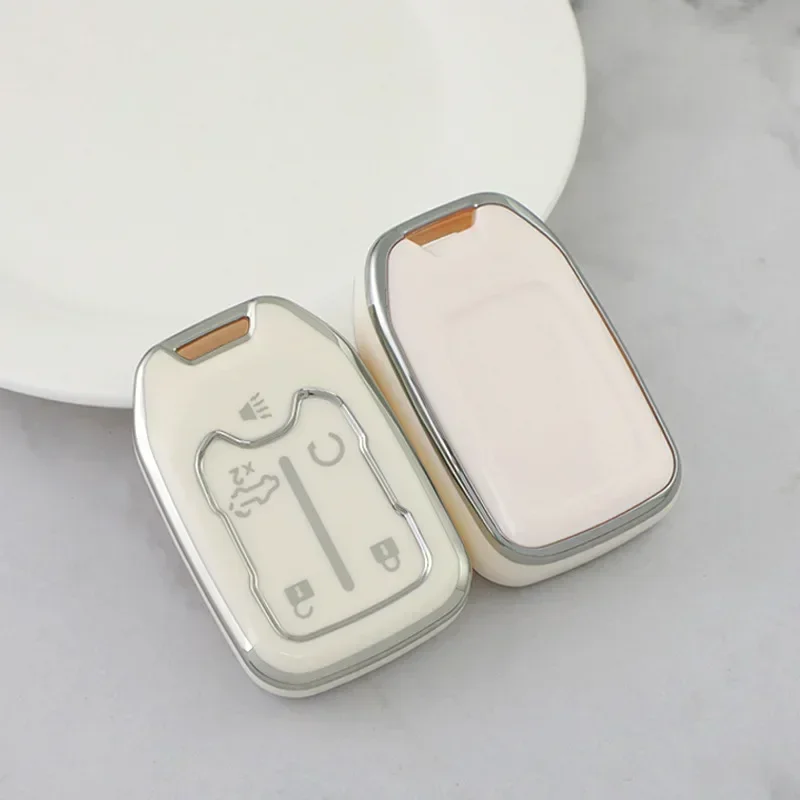 

Мягкий чехол для автомобильного ключа из ТПУ с 5/6 кнопками, защитный чехол для Chevrolet 2015 2016 Gmc Yukon Suburban Tahoe