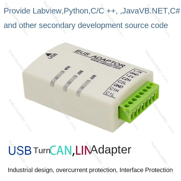 

LIN bus analyzer adapter USB to LIN Master protocol analysis data monitoring capture