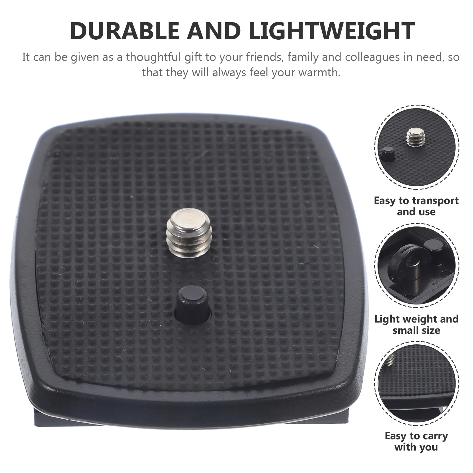 2pcs Camera Rack Parts Board Prevent Slippery Quick Installation Camera Rack Board Parts (Black 42x42mm)