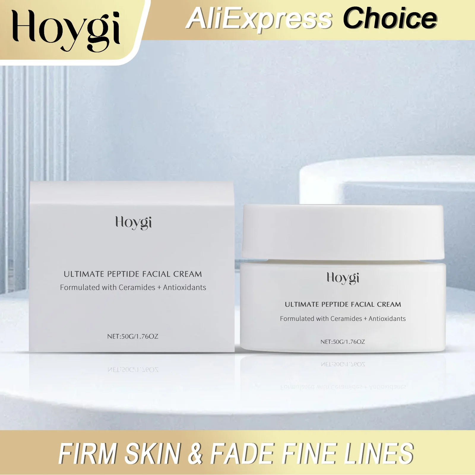 

HOYGI пептидный крем для лица Глубоко питательный, стойкий, увлажняющий, уменьшает тонкие линии, укрепляет, повышает эластичность кожи, ежедневный уход