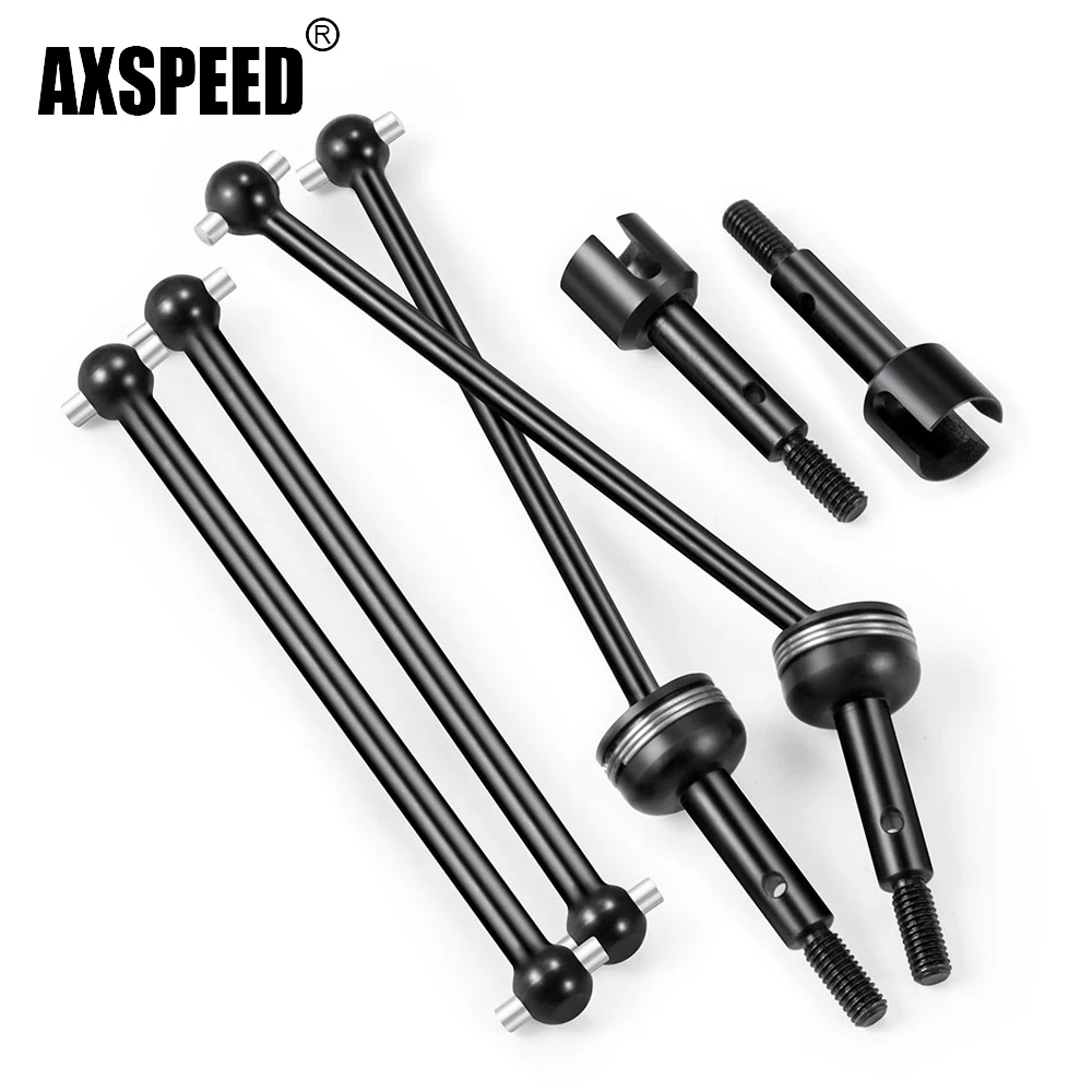 

AXSPEED 1 комплект стальных приводных валов CVD передней и задней оси для WLtoys 144001 Детали для обновления внедорожного автомобиля 1/14 RC