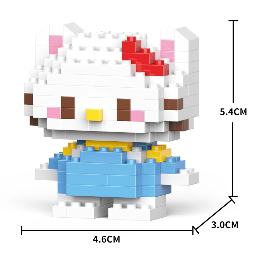 Cartoon Anime Sanrio Kawaii Kuromi Spons Kurome Blokken FunnyJoy Muis Bouwstenen Pop Speelgoed Kinderen Verjaardagscadeau